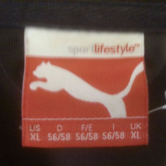 Men's Puma Jacket, Size XL, Black, White and Red - Picture 7 of 14